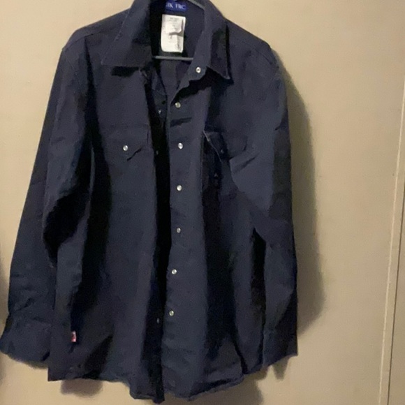 Men's Classic Navy Shirt Jacket - Picture 1 of 6